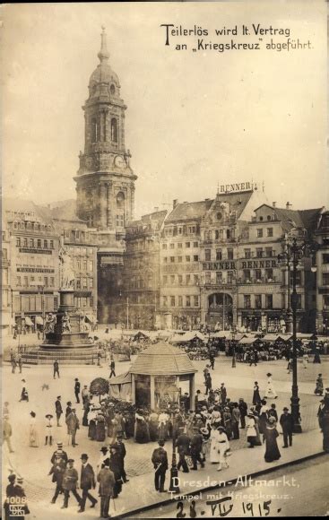 Ansichtskarte Postkarte Dresden Altmarkt Tempel Mit Akpool De