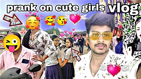 Prank On Cute Girls 🥰 Cute Girls Reaction Video 🤩 Myfirstvlog