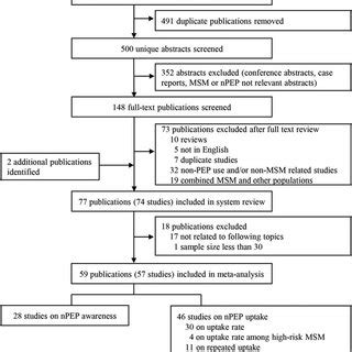 Flowchart Of Study Selection Msm Men Who Have Sex With Men Npep