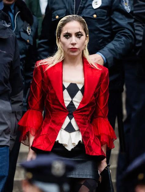 Pictures Of Lady Gaga As Harley Quinn From The Sets Of Joker Leaked