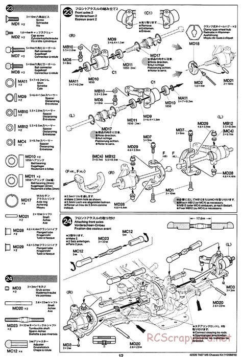 Tamiya 42326 Manual • Ta07 Ms Chassis • Rcscrapyard Radio