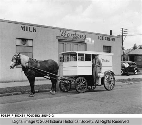 Borden S Milk Delivery Indianapolis From The Bass Photo Collection Indiana Historical Society