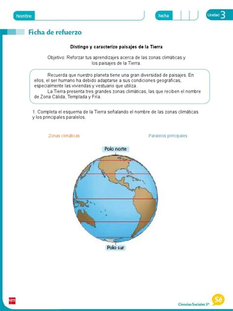 Zonas Climáticas Y Paisajes De La Tierra 3° Básico Pdf