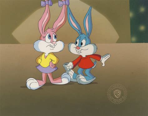 Tiny Toons Original Production Cel Buster Bunny And Babs Bunny