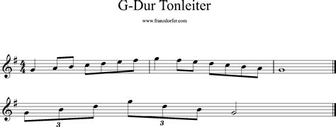 G Dur Tonleiter