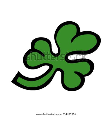 Lucky Leaf Irish Clover St Patricks Stock Vector Royalty Free 254691916