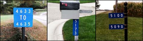 Reflective Address Signs