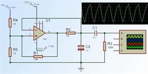 Square Wave Generator Circuit With Op Amp Ic 741 49 Off