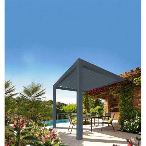 Pérgola Bioclimática en Aluminio GRANDLUX Adosada Standard Blanca o