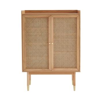 Buffet Portes Terracotta Cannage En Rotin Tarifa Maisons Du Monde