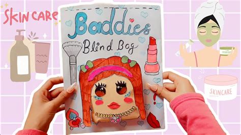 ☁️tutorial ☁️ Roblox Skincare Baddies Blind Bag Paper Asmr Satisfying Opening 💗로블록스 스킨케어 블라인드백