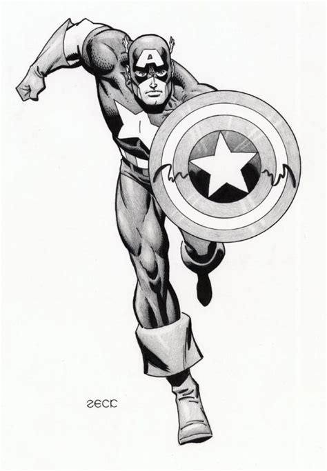 Captain America By Mike Zeck Captain America Art Comic Book Drawing