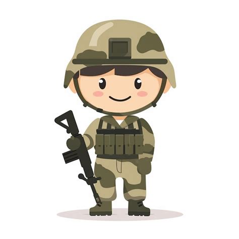 Un Personaje De Dibujos Animados Con Un Arma Y Una Sonrisa En La Cara