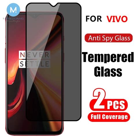 2Pcs Anti Spy Privacy Tempered Glass VIVO Y27S Y36 Y02T Y02A Y02 Y16