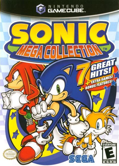 Sonic Mega Collection (2002) GameCube box cover art - MobyGames