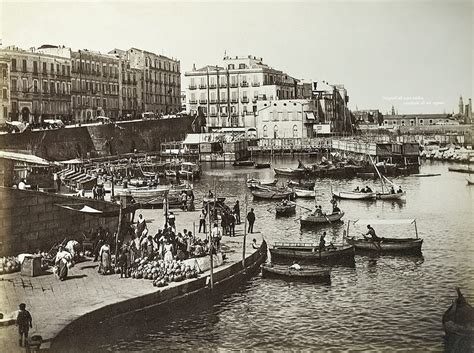 Napoli Giorgio Sommer Panoramica Di Santa Lucia Con In Primo Piano