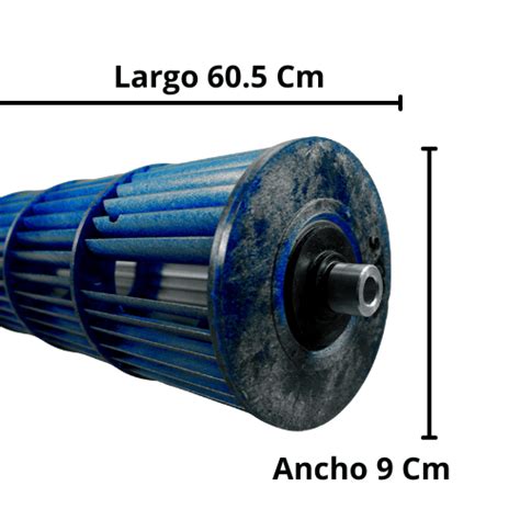 Turbina Para Minisplit Evaporador Largo 60 5 Cm Ancho 9 Cm Opresor