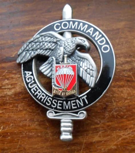 INSIGNE BREVET CEC 3RPIMA AGUERRISSEMENT COMMANDO Parachutiste EUR 15