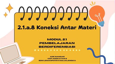 A Koneksi Antar Materi Modul Pembelajaran Berdiferensiasi