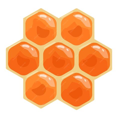 Premium Vector | Organic honey comb icon cartoon vector nature bio dessert