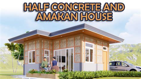 LOW BUDGET HOUSE Half Amakan And Concrete House W One Bedroom 28 Sq