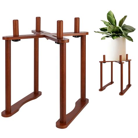 Plant Stand Indoor Adjustable From 5 To 12 Bamboo Plant Holder Corner