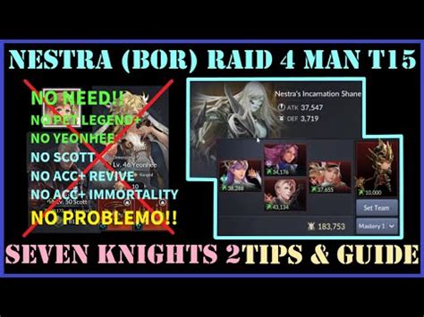 Nestra Shane Raid T15 Tanpa Revive Immortal Seven Knights 2 YouTube