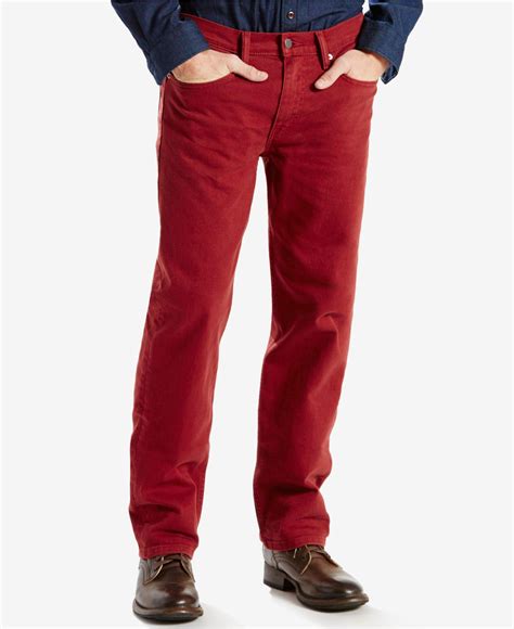 Levi S Men S Straight Leg Corduroy Pants In Red For Men Lyst