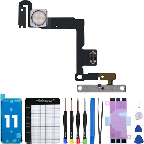 For Iphone 11 Power Button Flash Light Flex Cable Replacement Fix On Off Control