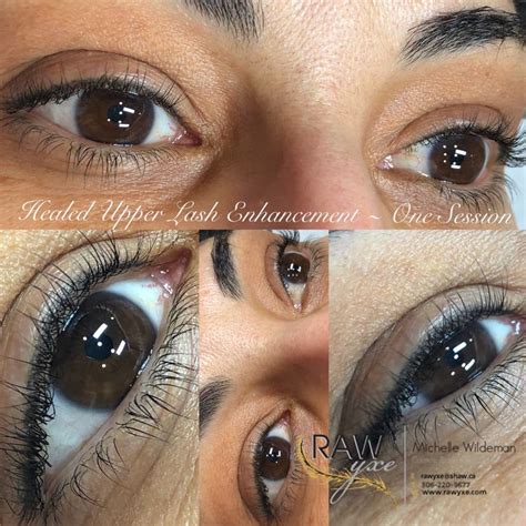 Healed Upper Lash Enhancement Permanent Makeup Eyeliner Permanent