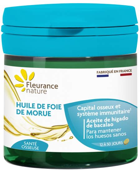 Huile De Foie De Morue 50 Capsules Fleurance Nature