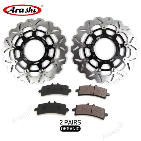 Arashi Cnc Front Brake Disc Brake Pads Floating Rotors For Suzuki Gsxr