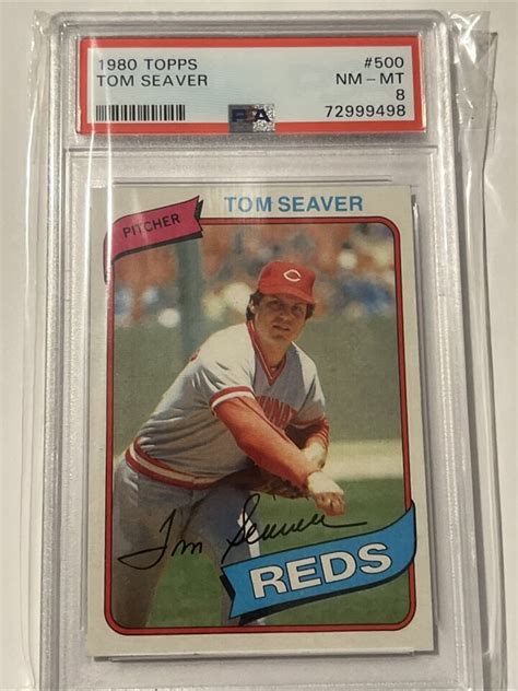 Topps Baseball Card Tom Seaver Cincinnati Reds Hof Graded Psa