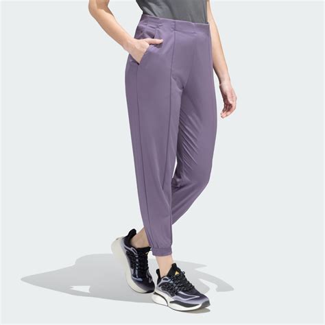 Adidas Aeroready Train Essentials Minimal Branding Woven Pants Purple