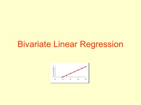 Bivariate Linear Regression