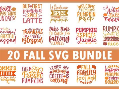 Fall SVG Bundle - Buy t-shirt designs