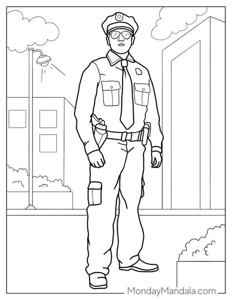 26 Police Coloring Pages (Free PDF Printables)