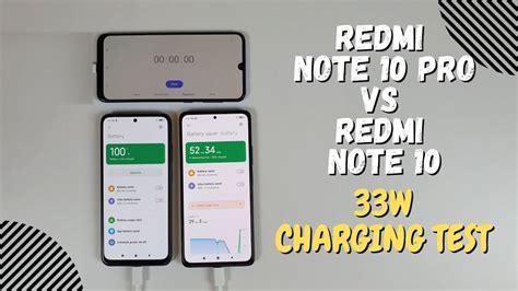 Redmi Note 10 Pro Vs Redmi Note 10 Battery Charging Test 0 To 100