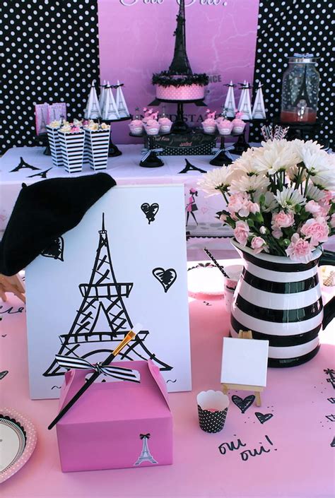 French Parisian Birthday Party Ideas Photo 1 Of 14 Catch My Party