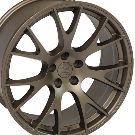 Fits Dodge Ram Wheel Hellcat Replica Rim Dg69 22x10 Bronze Dodge Truck Rim