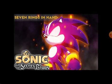 Sonic The Secret Rings Seven Rings In Hand Cover Youtube