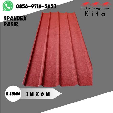 Jual Atap Spandex Pasir 035 6 Meter Atap Spandek Galvalum Kota