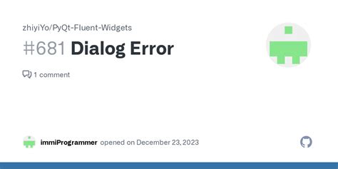 Dialog Error Issue Zhiyiyo Pyqt Fluent Widgets Github