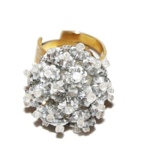 Rare Coppola E Toppo Crystal Ring Vintage Luxury Jewelry