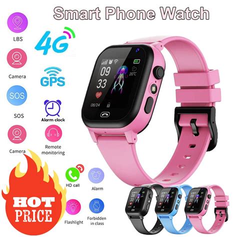 Dzieci 4G Smart Watch SOS Lokalizacja GPS Karta Sim Wideo Do Aparatu