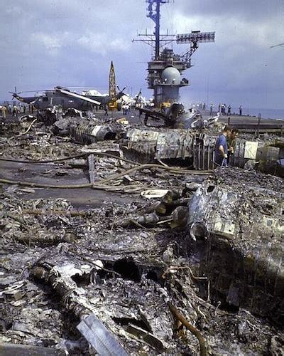 1967 USS Forrestal fire: On 29 July 1967, a fire broke out on board the ...