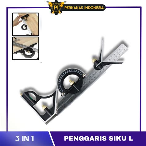 Jual Penggaris Siku L Waterpass Inch Cm Penggaris Sudut Presisi