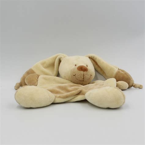 Doudou Plat Beige Lapin Nicotoy