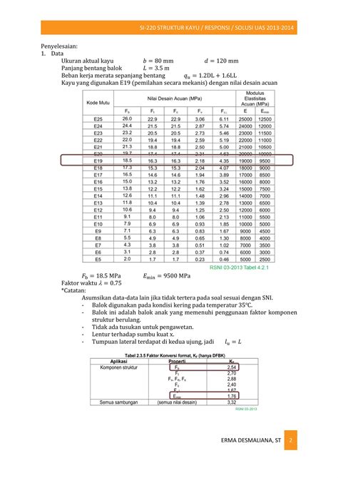 Contoh Soal Strukturkayu Pdf