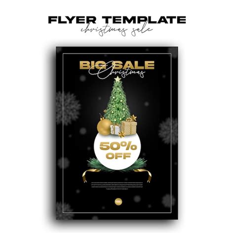 Premium Psd Christmas Sale Flyer Template